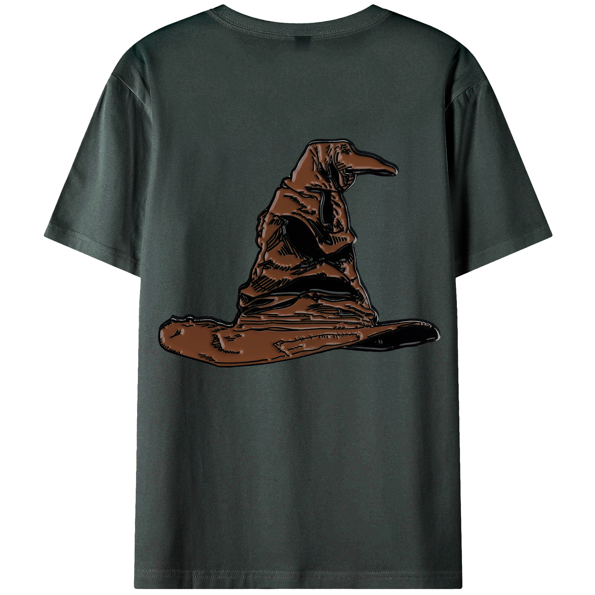 （画像用） Harry Potter ハリー・ポッターシリーズ 綿100％ メンズ半袖Tシャツ（バックプリント） 通気性